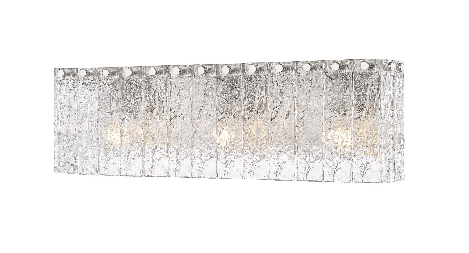 Z-Lite - 1943-3V-BN - Three Light Vanity - Glacier - Brushed Nickel
