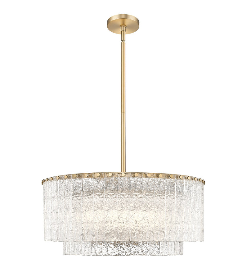 Z-Lite - 1943P26-2-MGLD - Ten Light Pendant - Glacier - Modern Gold