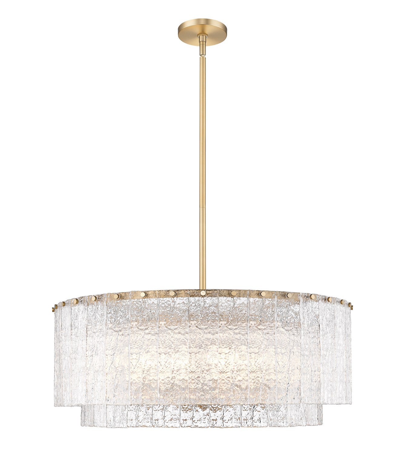 Z-Lite - 1943P32-2-MGLD - 12 Light Pendant - Glacier - Modern Gold