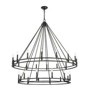 Z-Lite - 4005-28MB - 28 Light Chandelier - Dennison - Matte Black