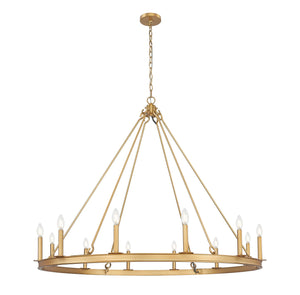 Z-Lite - 482R-12RB - 12 Light Chandelier - Barclay - Rubbed Brass