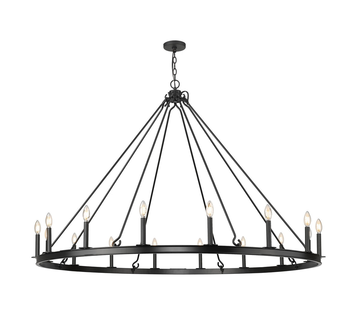 Z-Lite - 482R-16MB - 16 Light Chandelier - Barclay - Matte Black