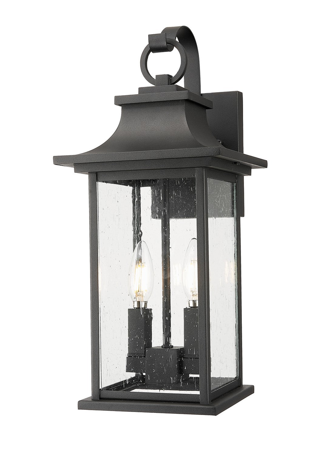 Z-Lite - 5017M-BK - Two Light Outdoor Wall Sconce - Tiberius - Black