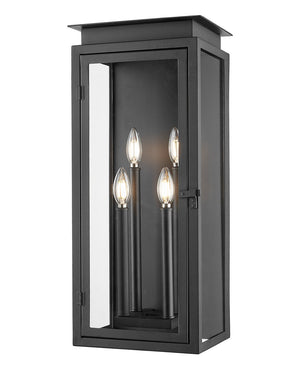 Z-Lite - 5018B-BK - Four Light Outdoor Wall Light - Nova - Black
