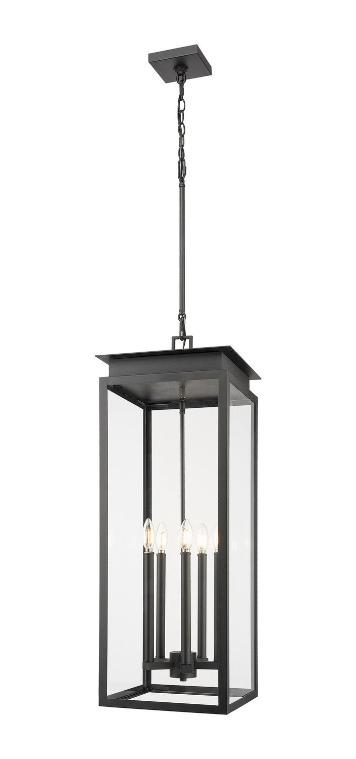 Z-Lite - 5018CHXL-BK - Five Light Outdoor Chain Mount Ceiling Fixture - Nova - Black