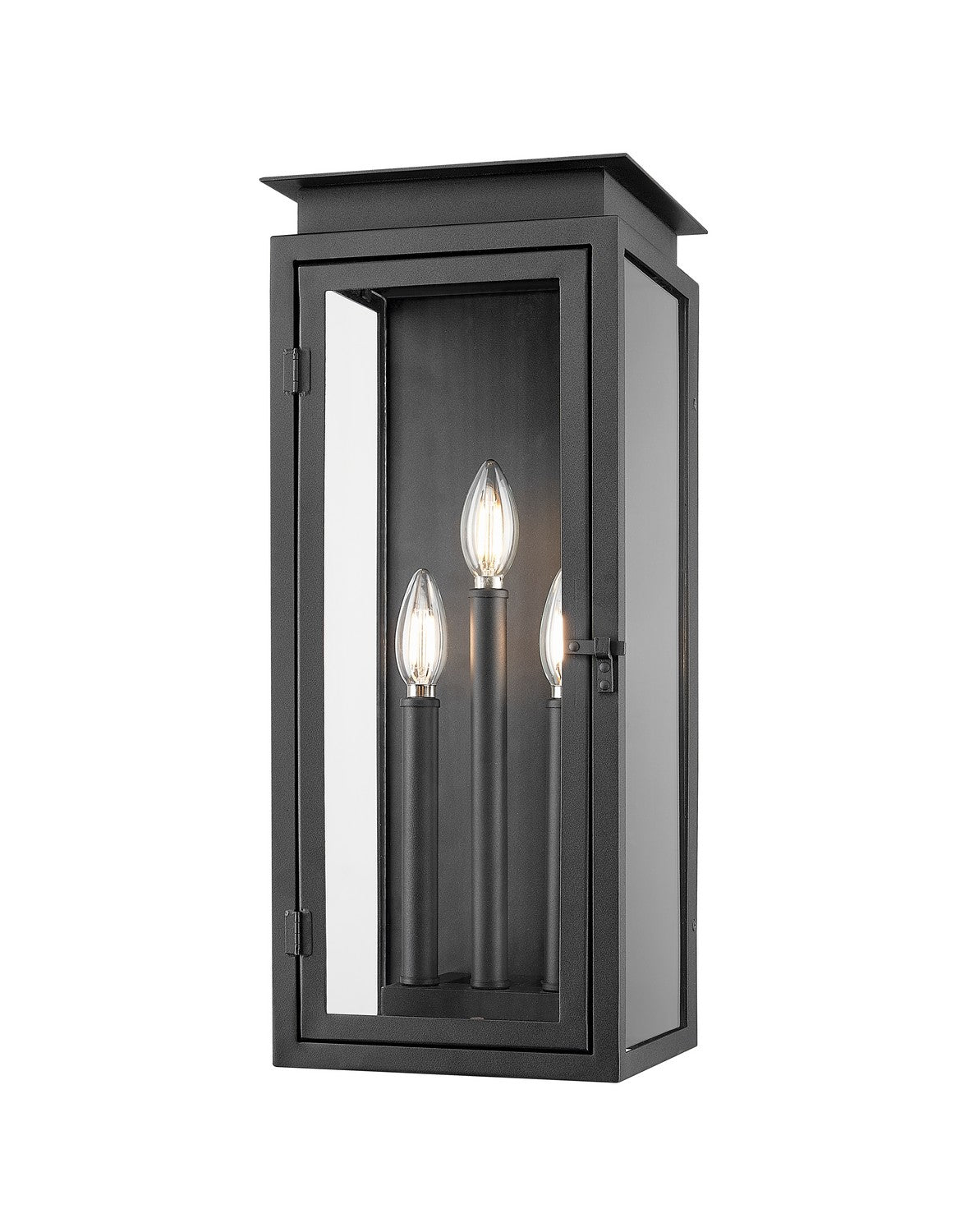 Z-Lite - 5018M-BK - Three Light Outdoor Wall Light - Nova - Black