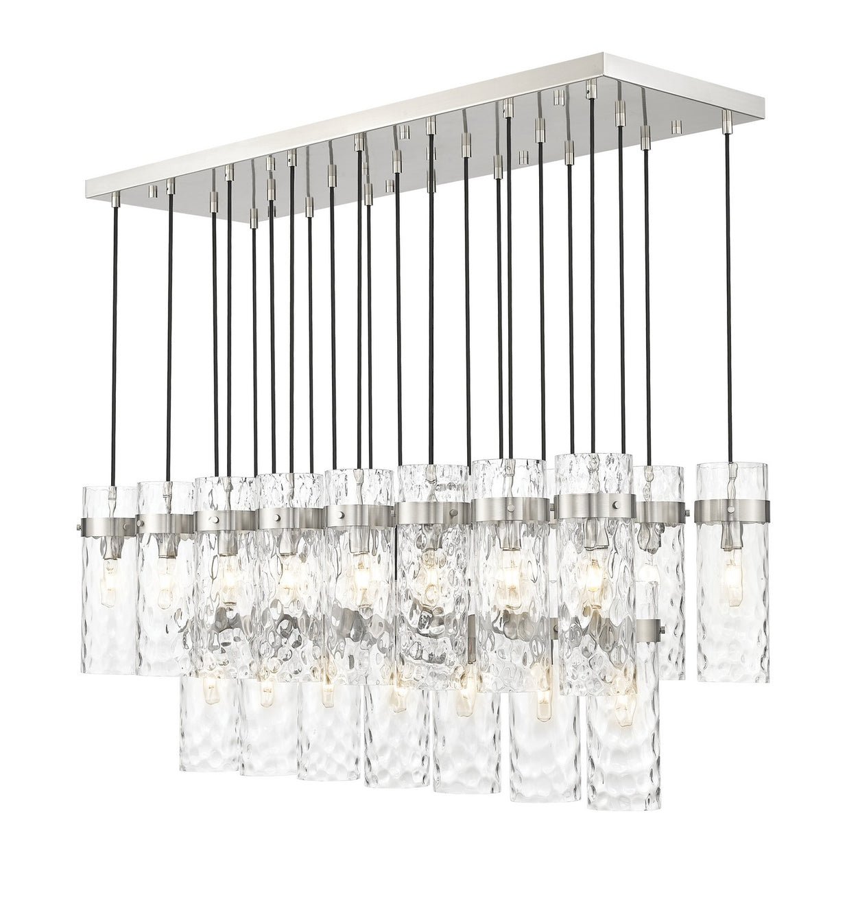 Z-Lite - 7002P5-23L-BN - 23 Light Linear Chandelier - Fontaine - Brushed Nickel
