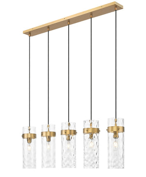 Z-Lite - 7002P5-5L-RB - Five Light Linear Chandelier - Fontaine - Rubbed Brass