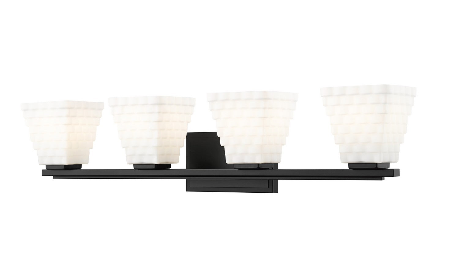 Z-Lite - 7514-4V-MB - Four Light Vanity - Annalise - Matte Black