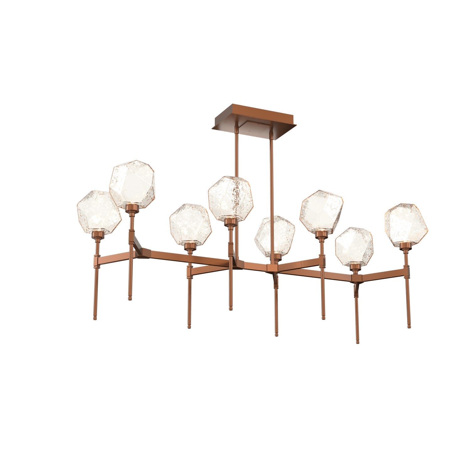 Hammerton Studio - PLB0039-50-BB-A-001-L3 - LED Linear Suspension - Gem - Burnished Bronze