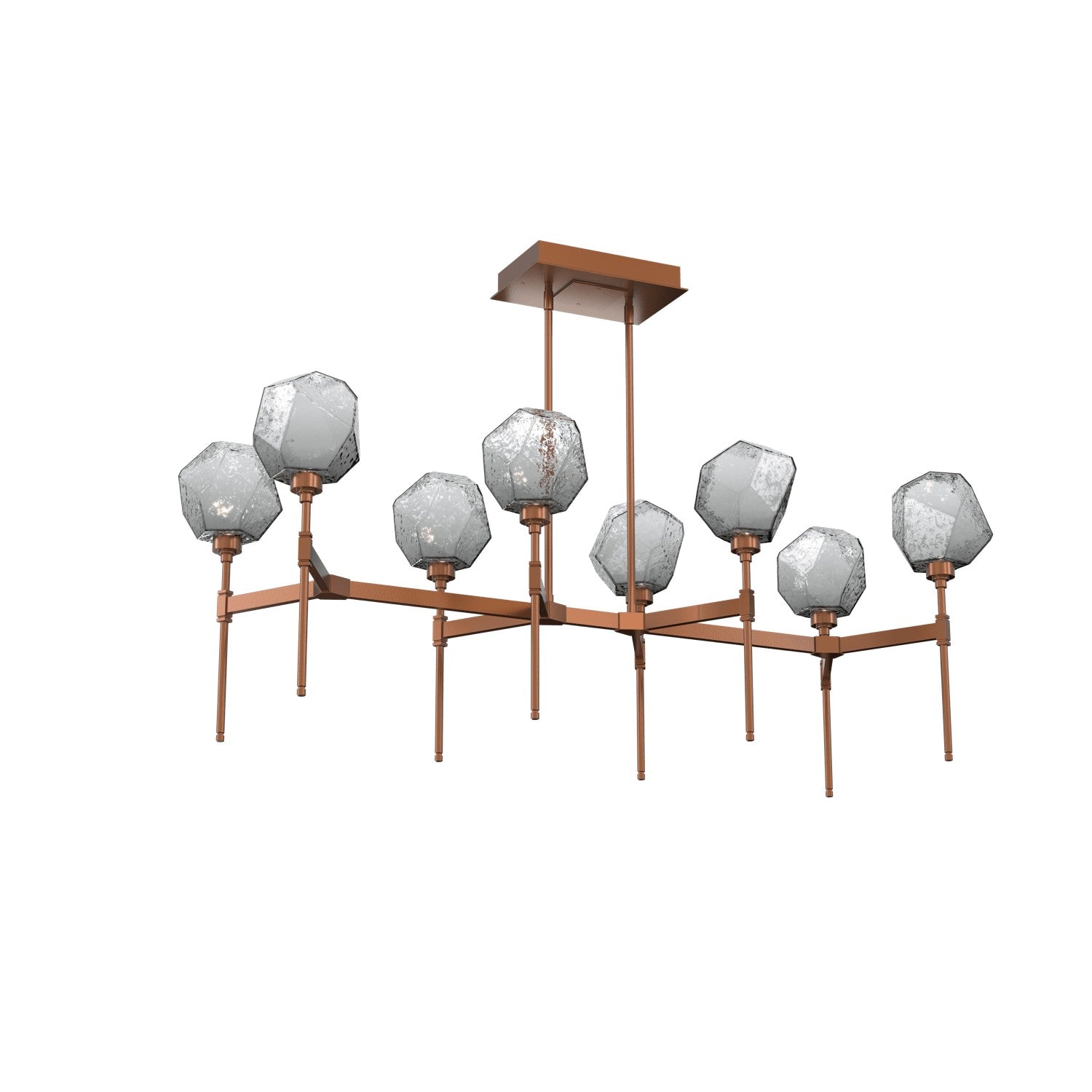 Hammerton Studio - PLB0039-50-BB-S-001-L3 - LED Linear Suspension - Gem - Burnished Bronze