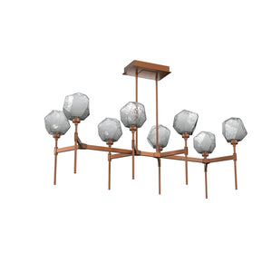 Hammerton Studio - PLB0039-50-BB-S-001-L3 - LED Linear Suspension - Gem - Burnished Bronze