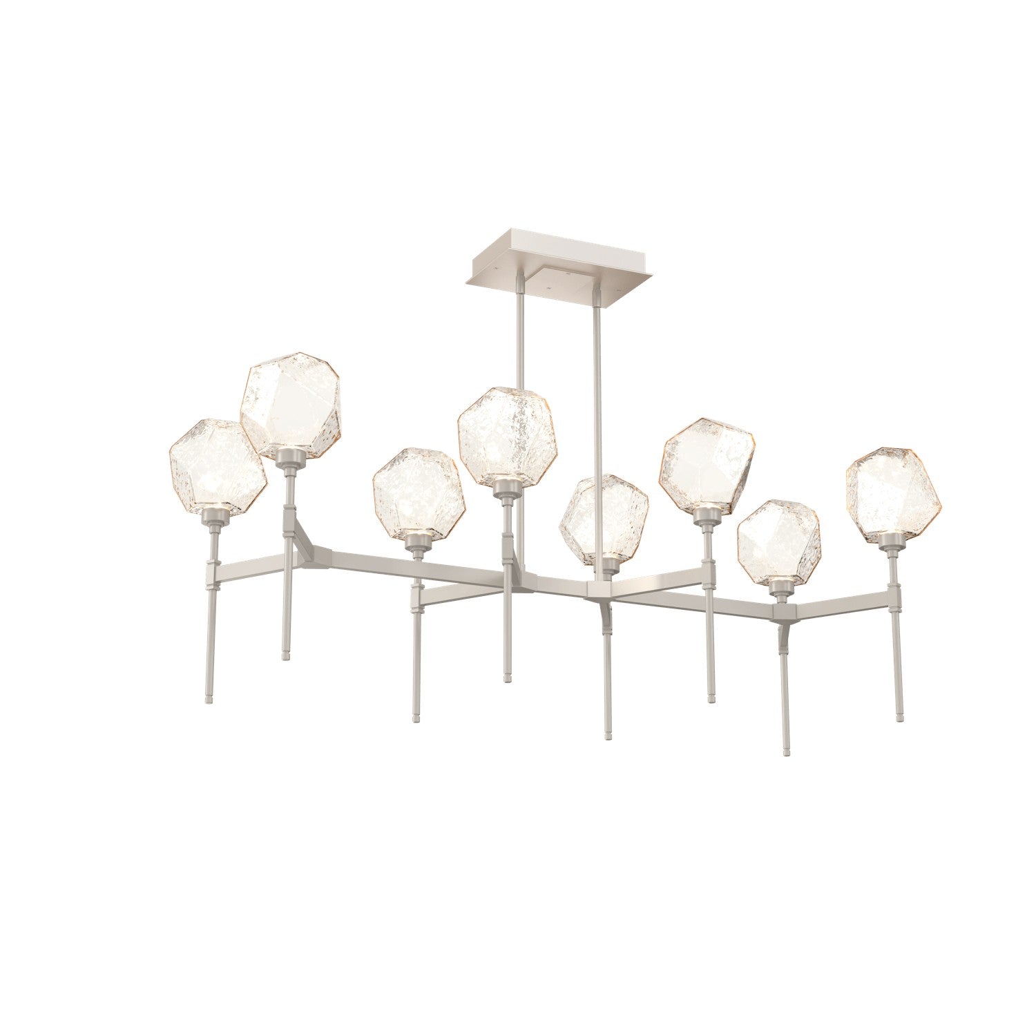 Hammerton Studio - PLB0039-50-BS-A-001-L3 - LED Linear Suspension - Gem - Beige Silver