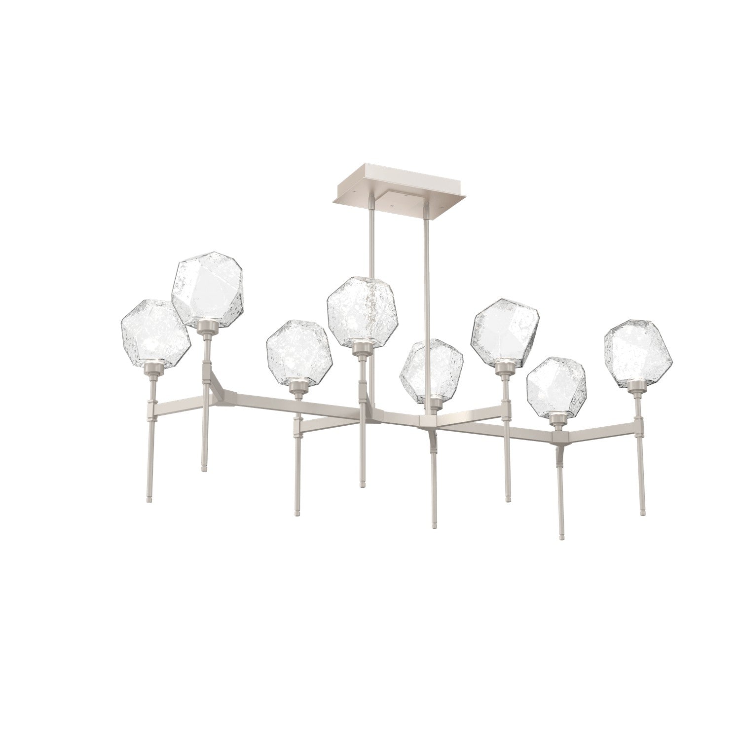 Hammerton Studio - PLB0039-50-BS-C-001-L1 - LED Linear Suspension - Gem - Beige Silver