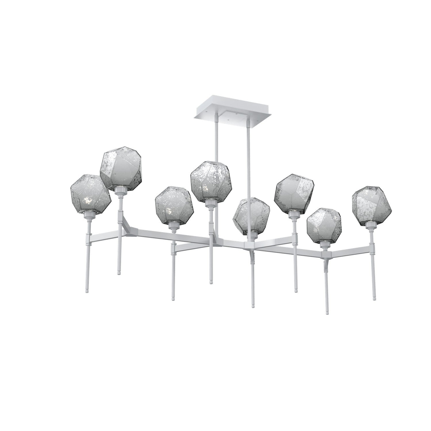 Hammerton Studio - PLB0039-50-CS-S-001-L1 - LED Linear Suspension - Gem - Classic Silver
