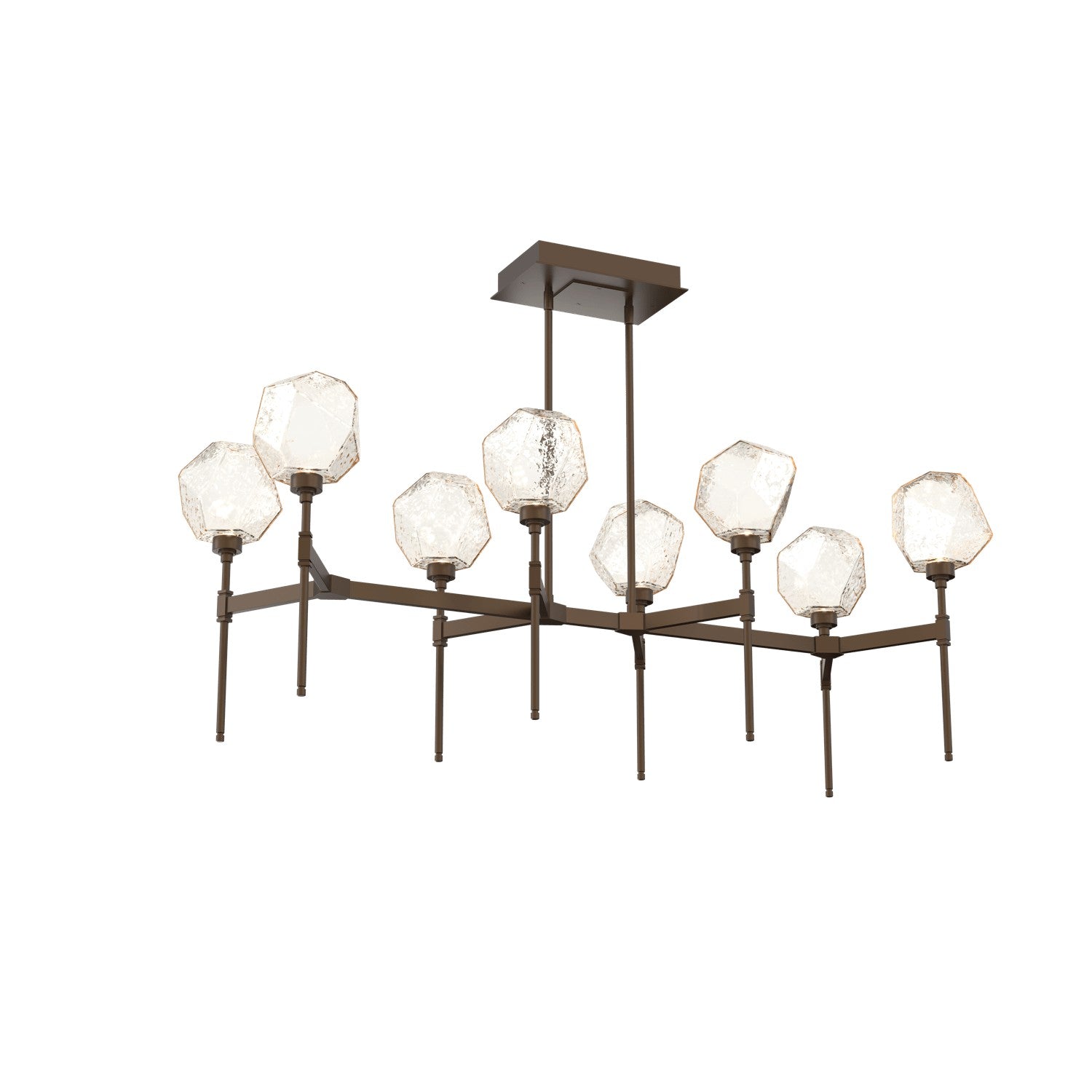 Hammerton Studio - PLB0039-50-FB-A-001-L3 - LED Linear Suspension - Gem - Flat Bronze