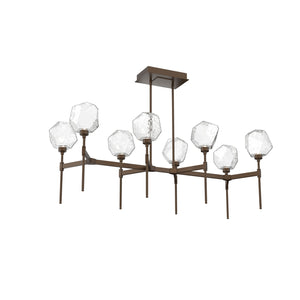 Hammerton Studio - PLB0039-50-FB-C-001-L3 - LED Linear Suspension - Gem - Flat Bronze