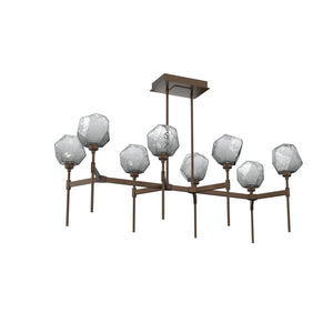 Hammerton Studio - PLB0039-50-FB-S-001-L1 - LED Linear Suspension - Gem - Flat Bronze