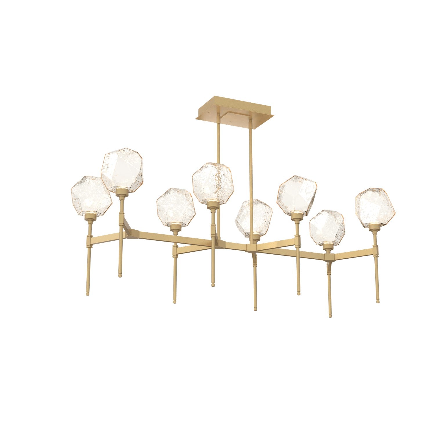 Hammerton Studio - PLB0039-50-GB-A-001-L1 - LED Linear Suspension - Gem - Gilded Brass