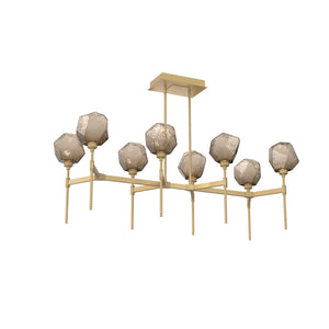 Hammerton Studio - PLB0039-50-GB-B-001-L3 - LED Linear Suspension - Gem - Gilded Brass