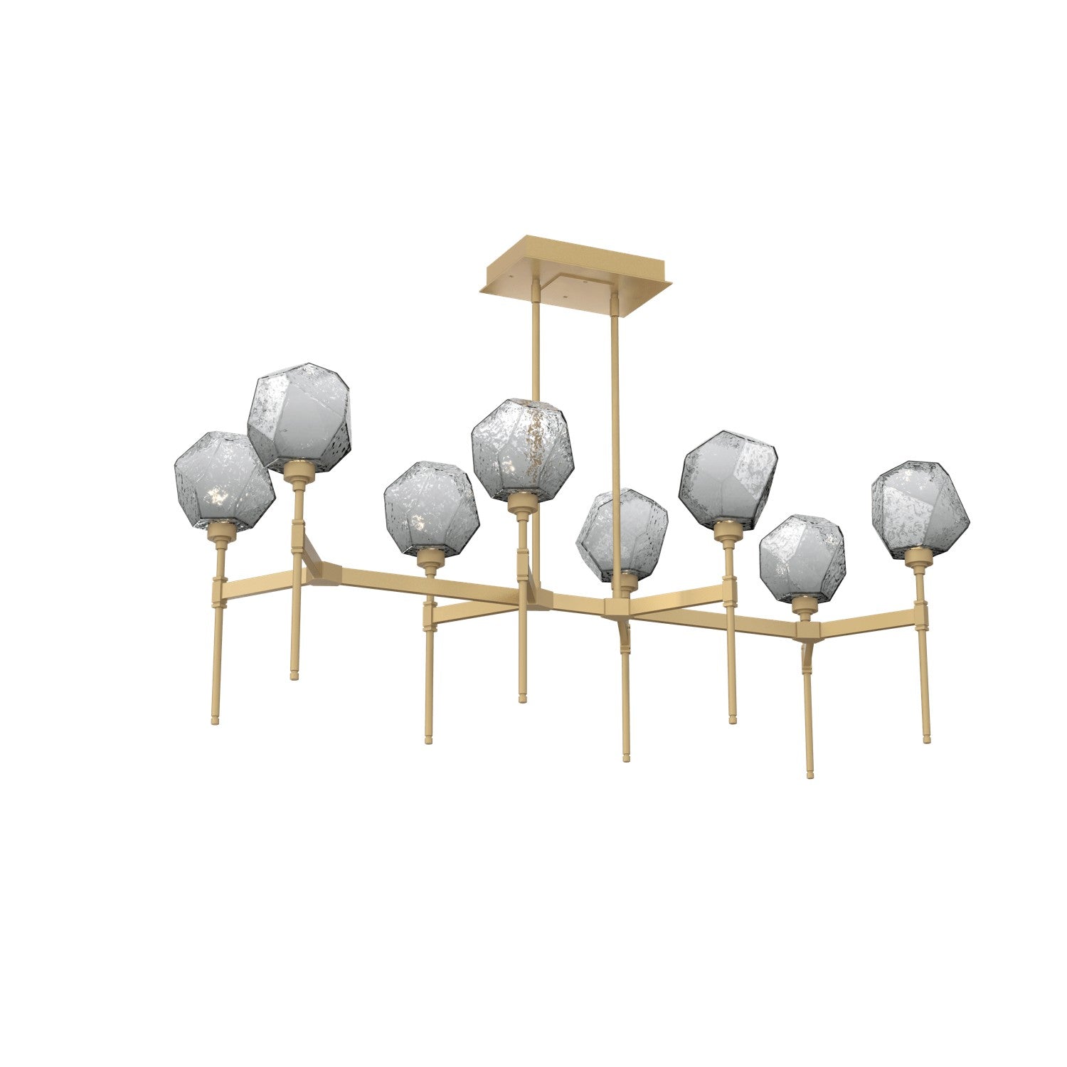 Hammerton Studio - PLB0039-50-GB-S-001-L1 - LED Linear Suspension - Gem - Gilded Brass