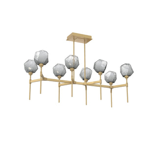Hammerton Studio - PLB0039-50-GB-S-001-L3 - LED Linear Suspension - Gem - Gilded Brass