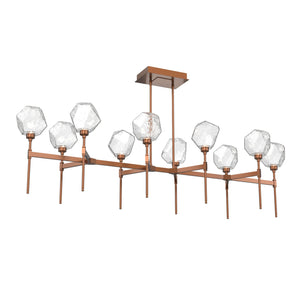 Hammerton Studio - PLB0039-69-BB-C-001-L3 - LED Linear Suspension - Gem - Burnished Bronze