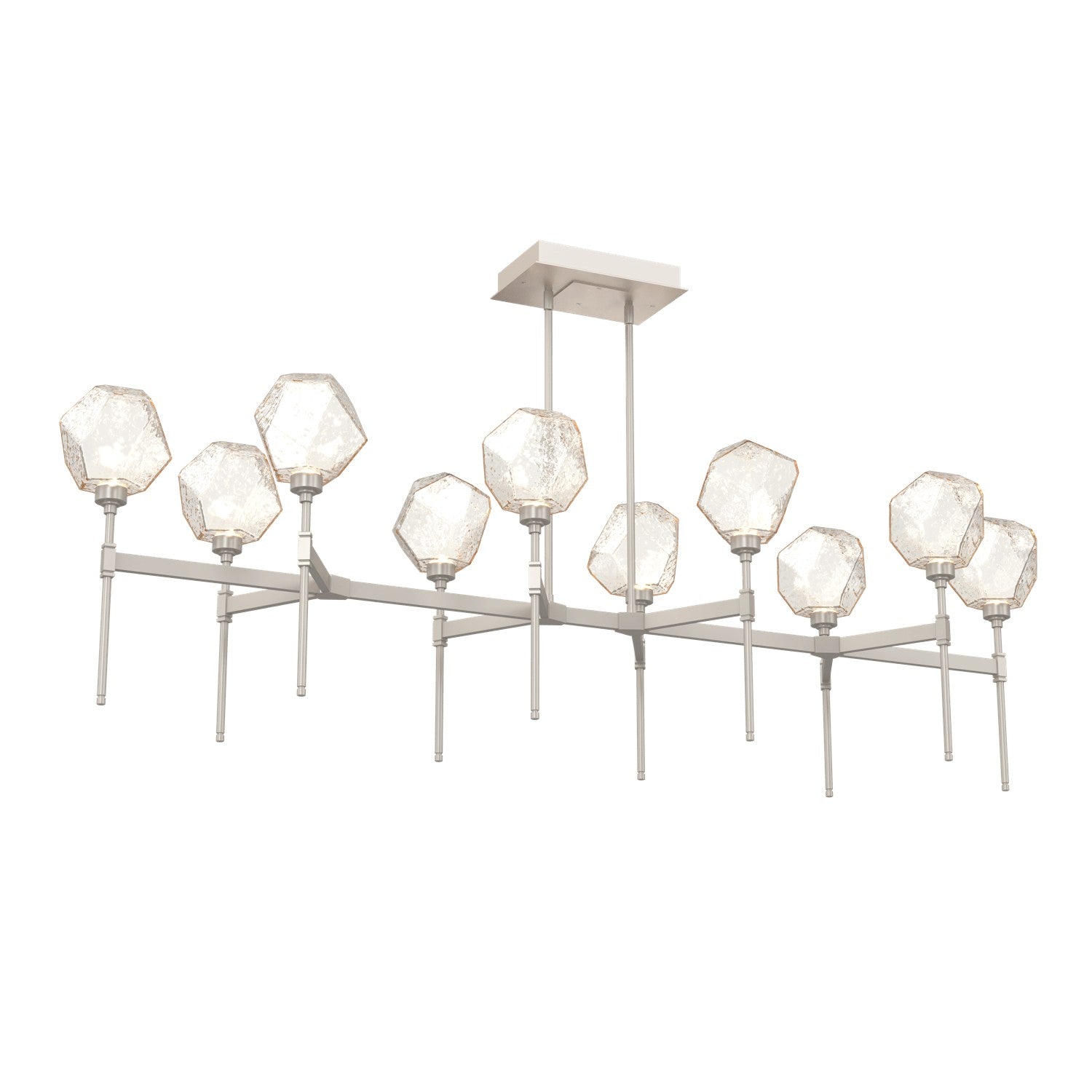 Hammerton Studio - PLB0039-69-BS-A-001-L3 - LED Linear Suspension - Gem - Beige Silver