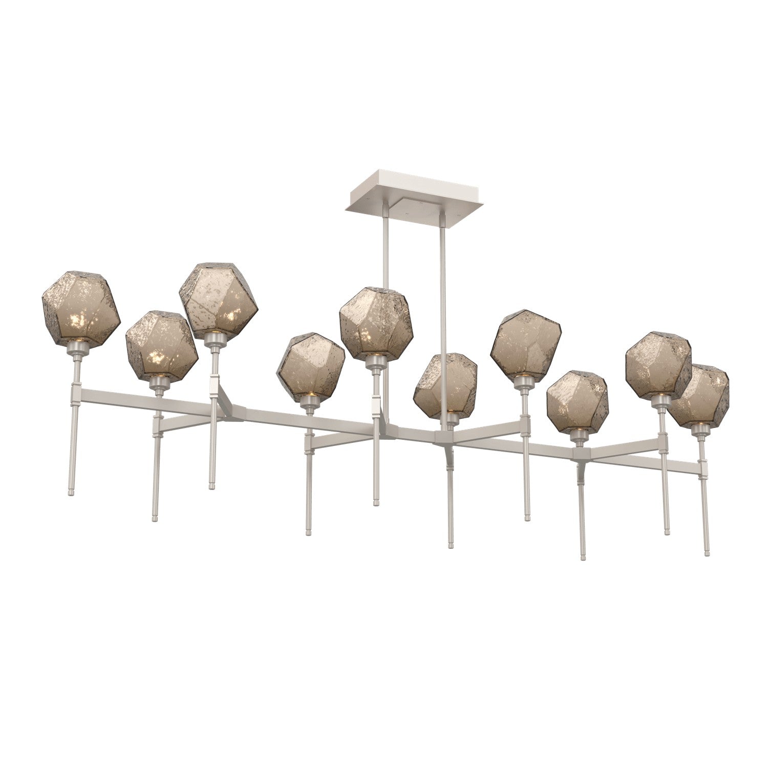 Hammerton Studio - PLB0039-69-BS-B-001-L3 - LED Linear Suspension - Gem - Beige Silver