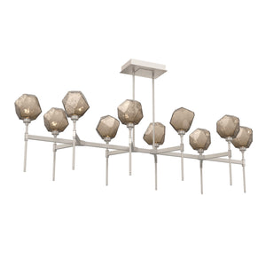 Hammerton Studio - PLB0039-69-BS-B-001-L3 - LED Linear Suspension - Gem - Beige Silver