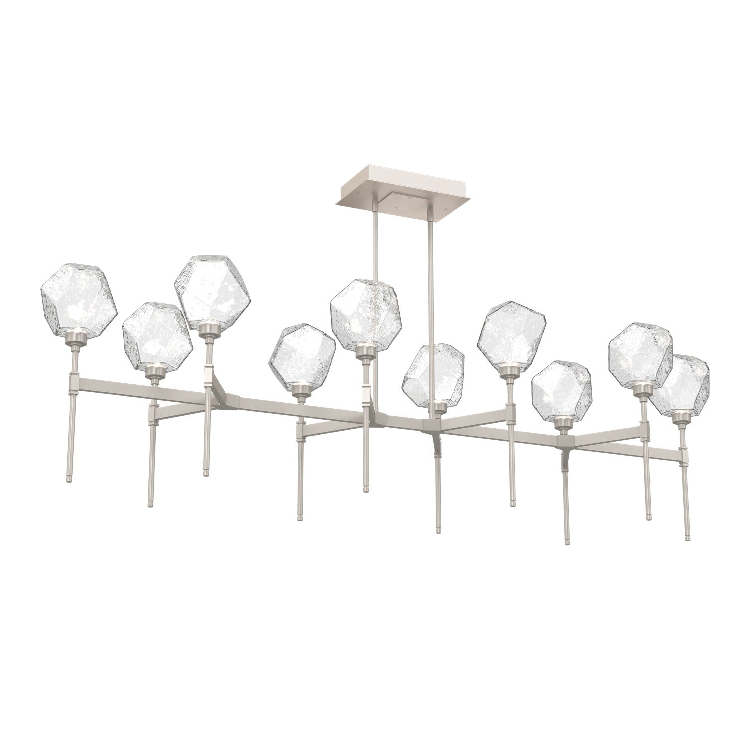 Hammerton Studio - PLB0039-69-BS-C-001-L3 - LED Linear Suspension - Gem - Beige Silver