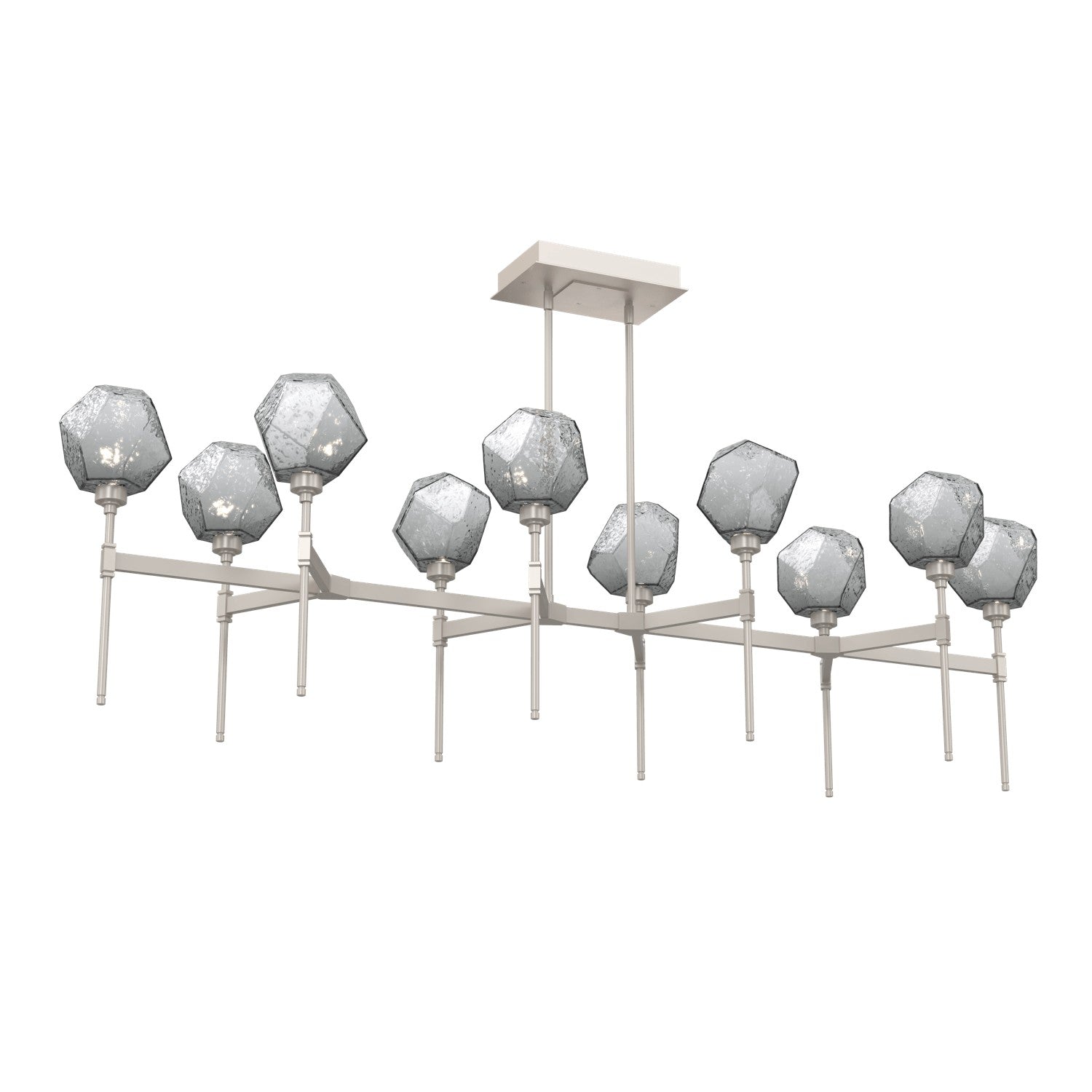 Hammerton Studio - PLB0039-69-BS-S-001-L3 - LED Linear Suspension - Gem - Beige Silver