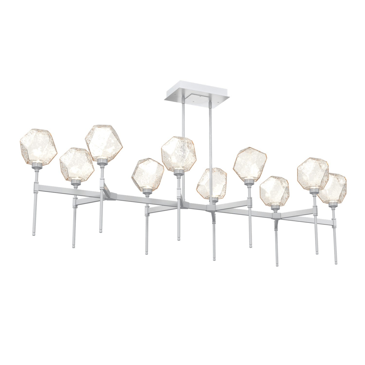 Hammerton Studio - PLB0039-69-CS-A-001-L3 - LED Linear Suspension - Gem - Classic Silver