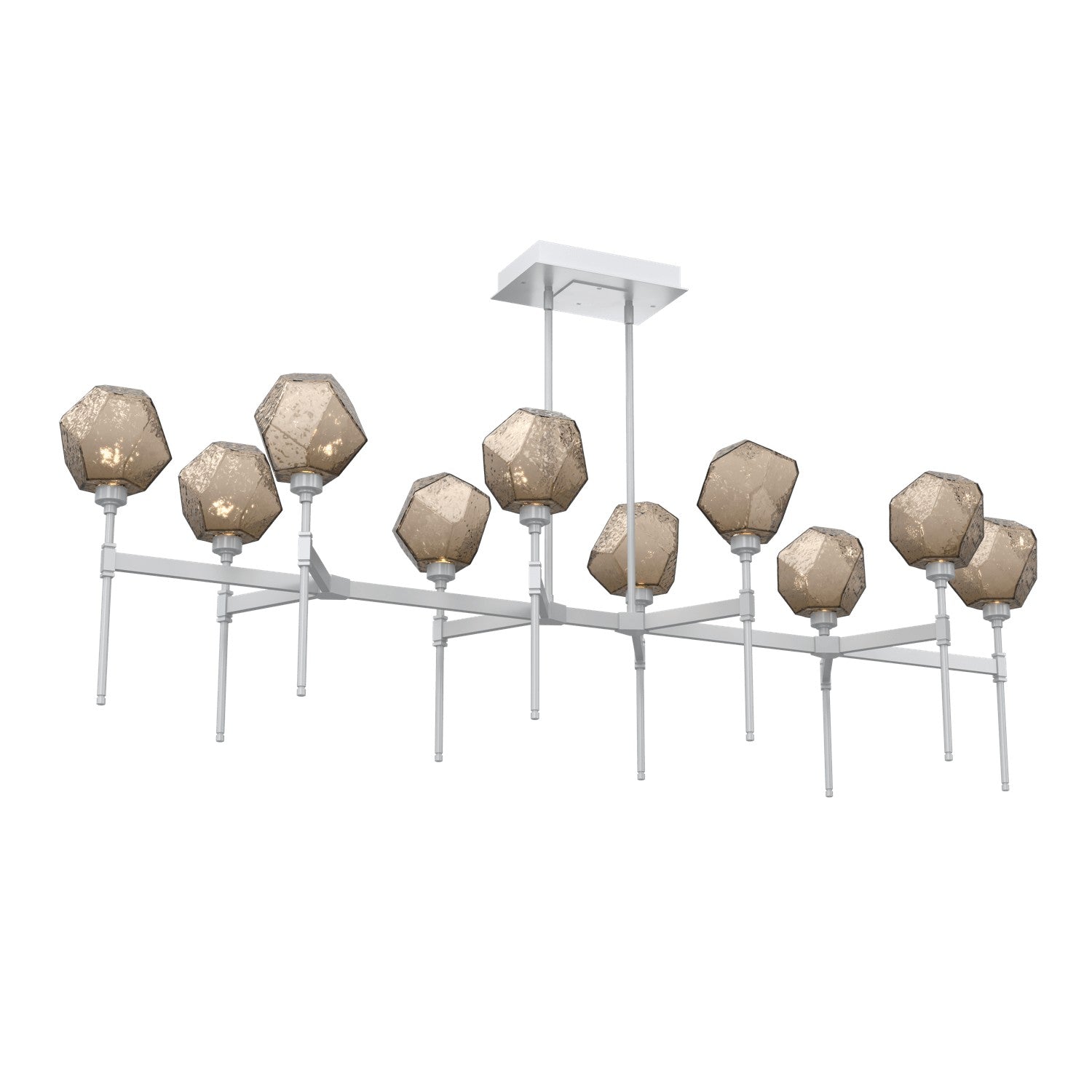 Hammerton Studio - PLB0039-69-CS-B-001-L3 - LED Linear Suspension - Gem - Classic Silver