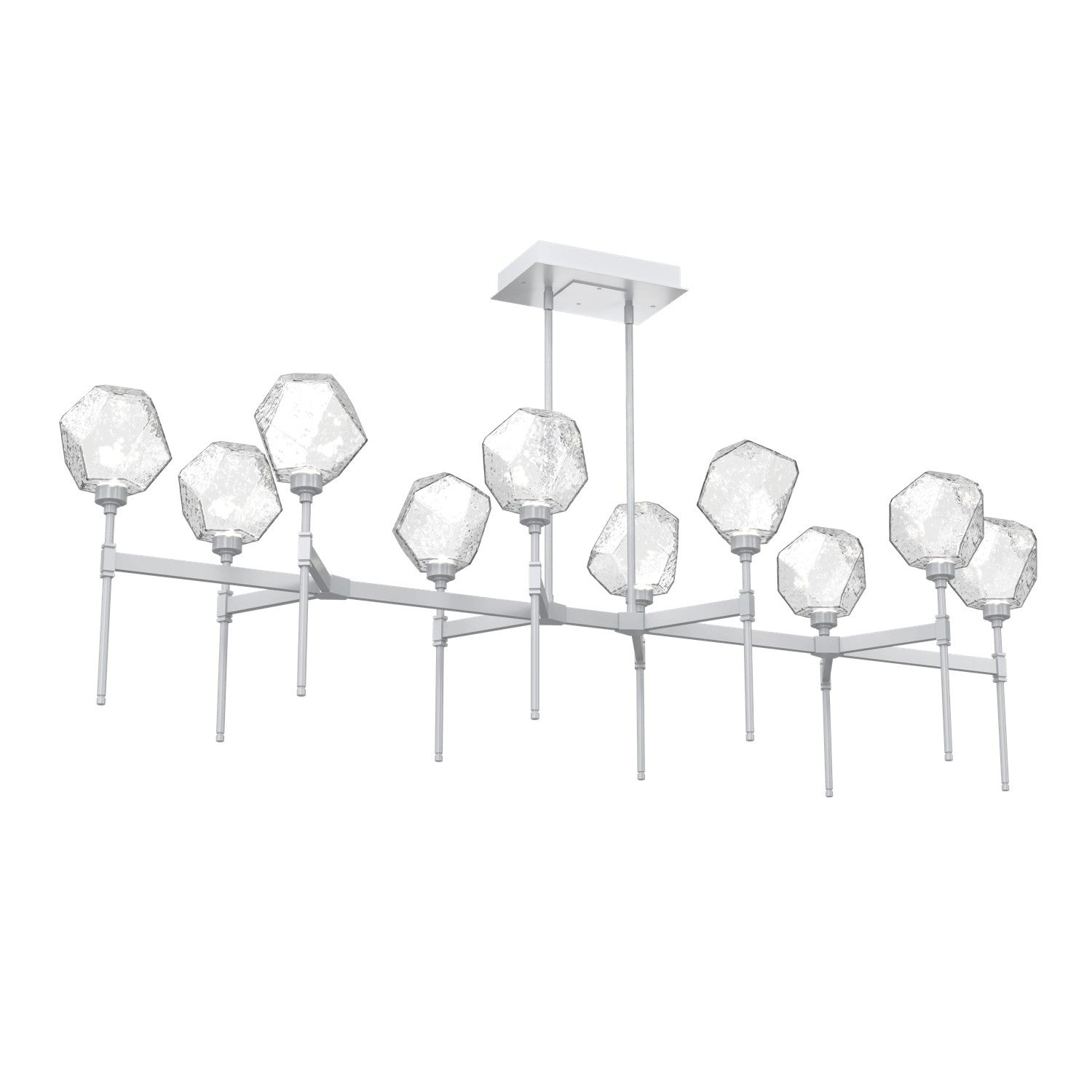 Hammerton Studio - PLB0039-69-CS-C-001-L3 - LED Linear Suspension - Gem - Classic Silver