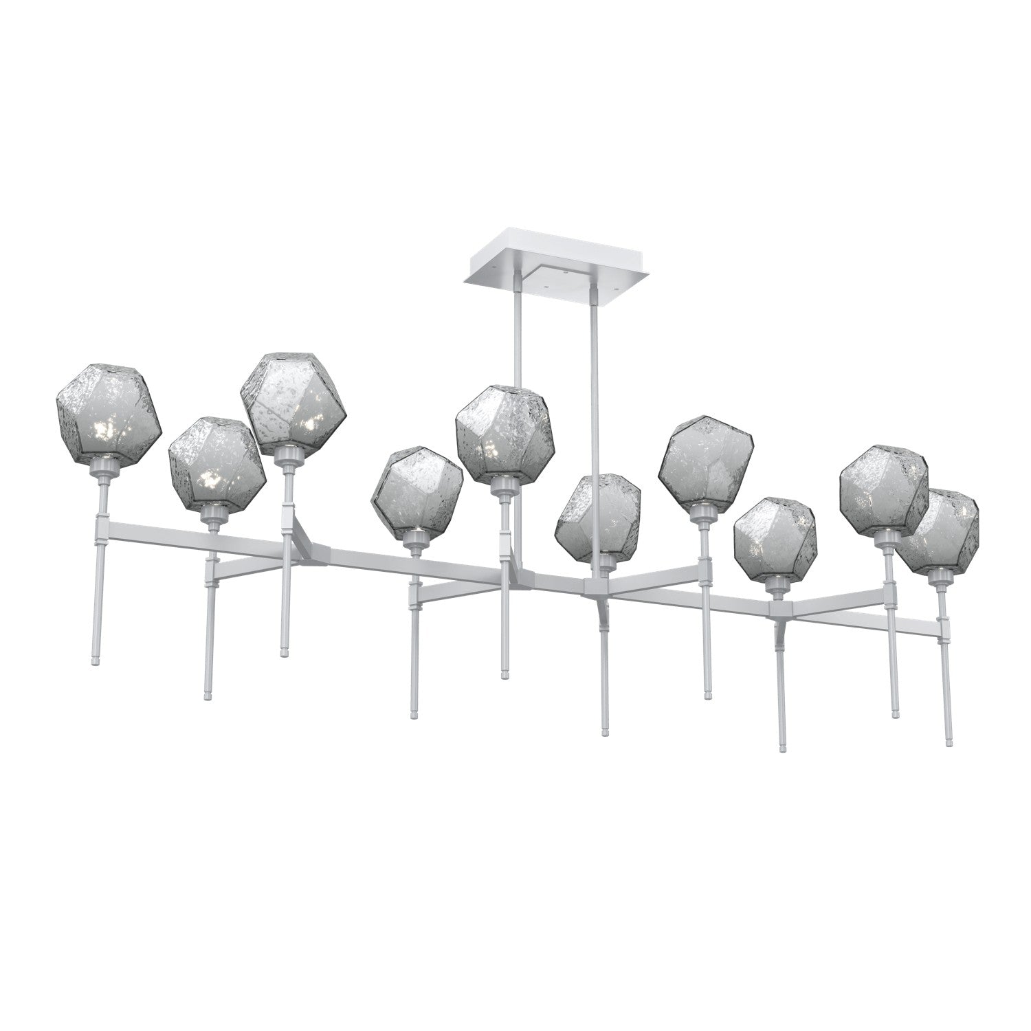 Hammerton Studio - PLB0039-69-CS-S-001-L3 - LED Linear Suspension - Gem - Classic Silver