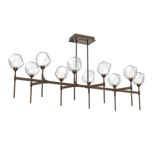 Hammerton Studio - PLB0039-69-FB-C-001-L3 - LED Linear Suspension - Gem - Flat Bronze