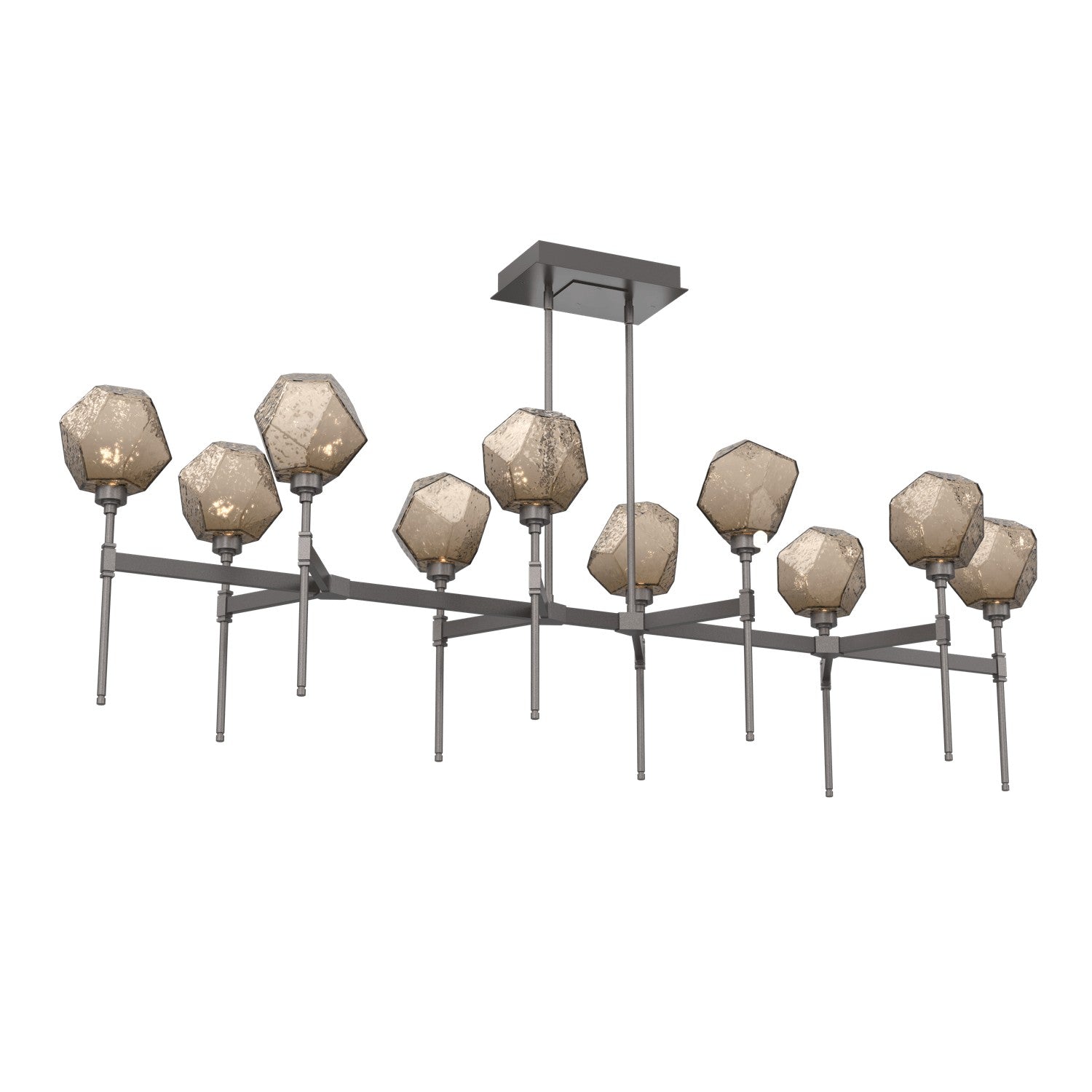 Hammerton Studio - PLB0039-69-GP-B-001-L3 - LED Linear Suspension - Gem - Graphite