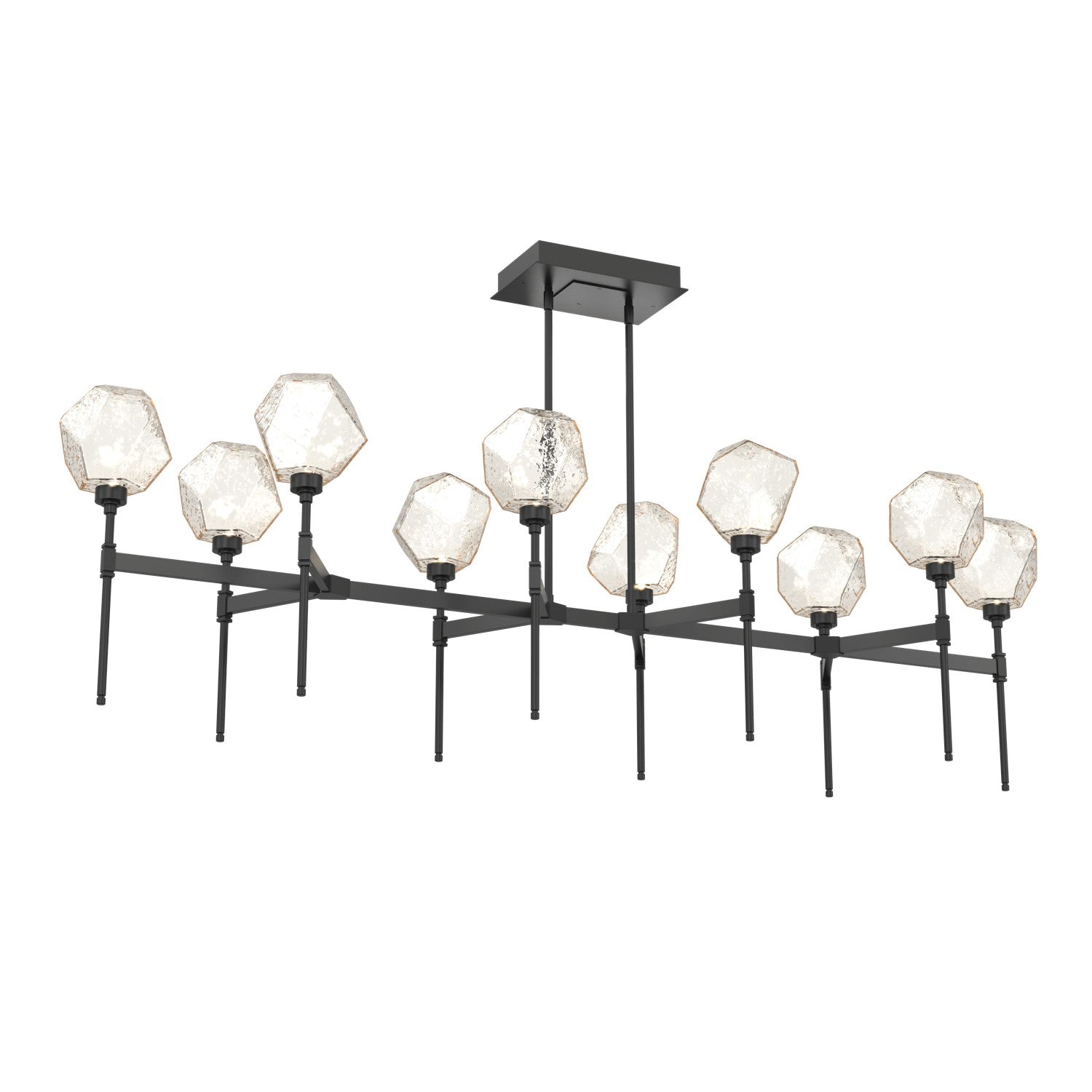 Hammerton Studio - PLB0039-69-MB-A-001-L3 - LED Linear Suspension - Gem - Matte Black