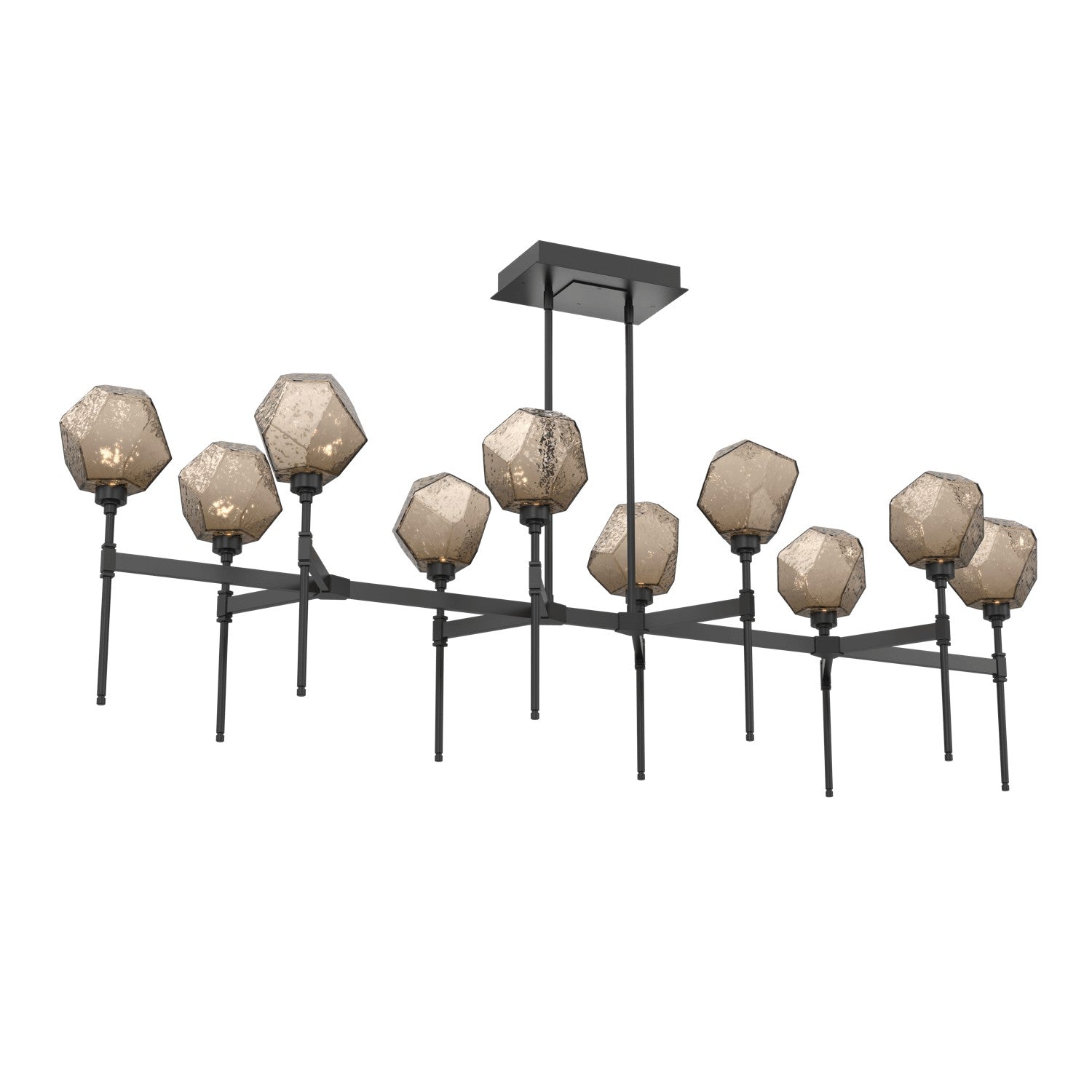 Hammerton Studio - PLB0039-69-MB-B-001-L3 - LED Linear Suspension - Gem - Matte Black