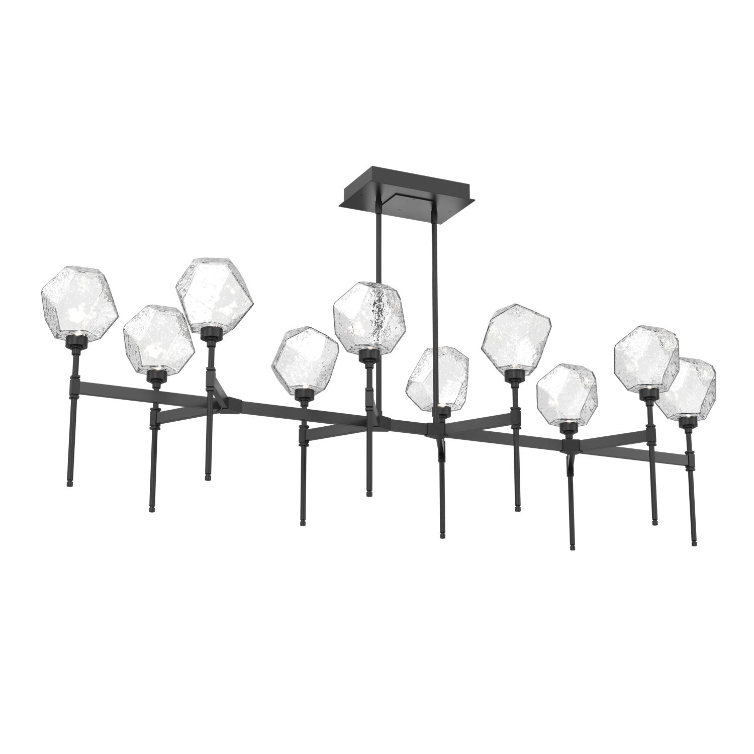 Hammerton Studio - PLB0039-69-MB-C-001-L3 - LED Linear Suspension - Gem - Matte Black