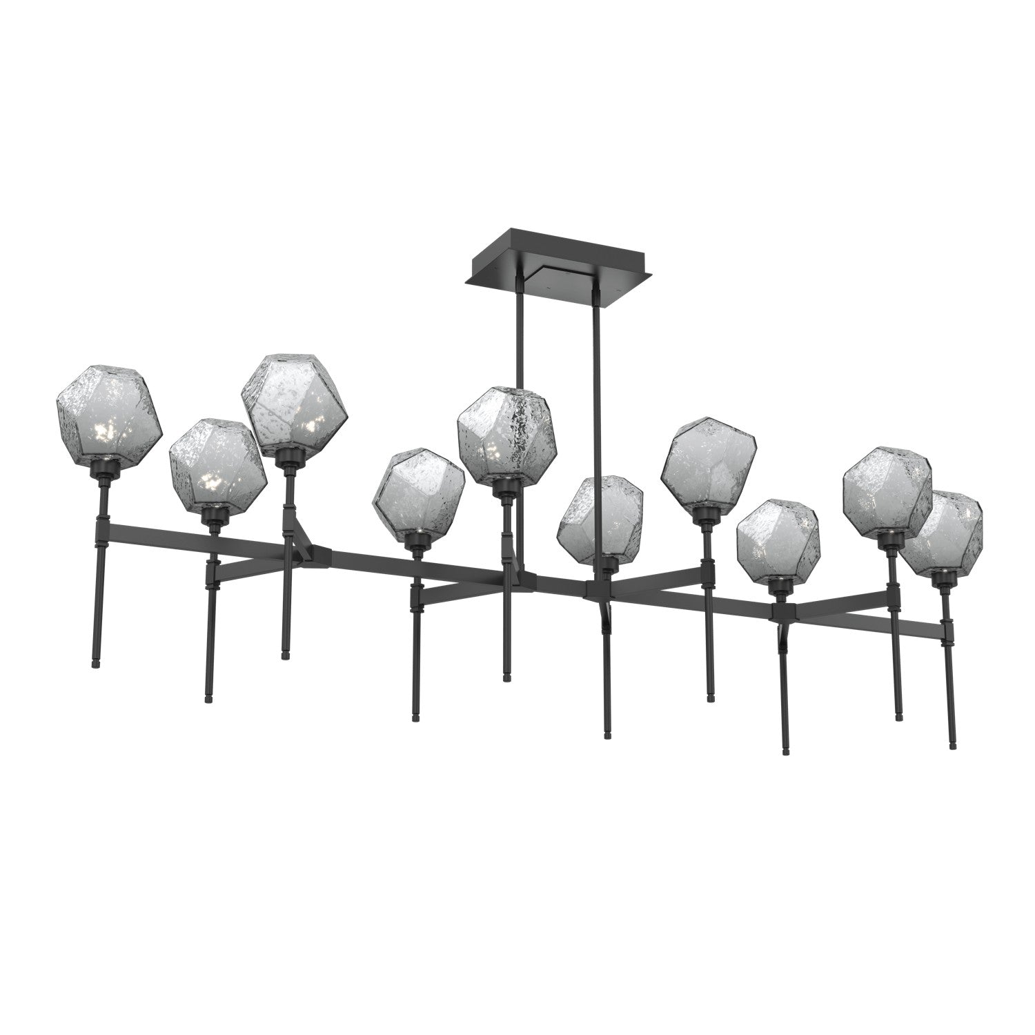 Hammerton Studio - PLB0039-69-MB-S-001-L3 - LED Linear Suspension - Gem - Matte Black