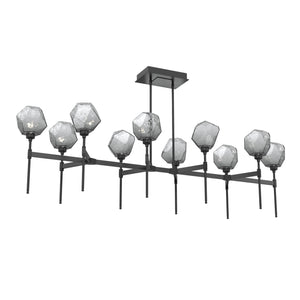 Hammerton Studio - PLB0039-69-MB-S-001-L3 - LED Linear Suspension - Gem - Matte Black