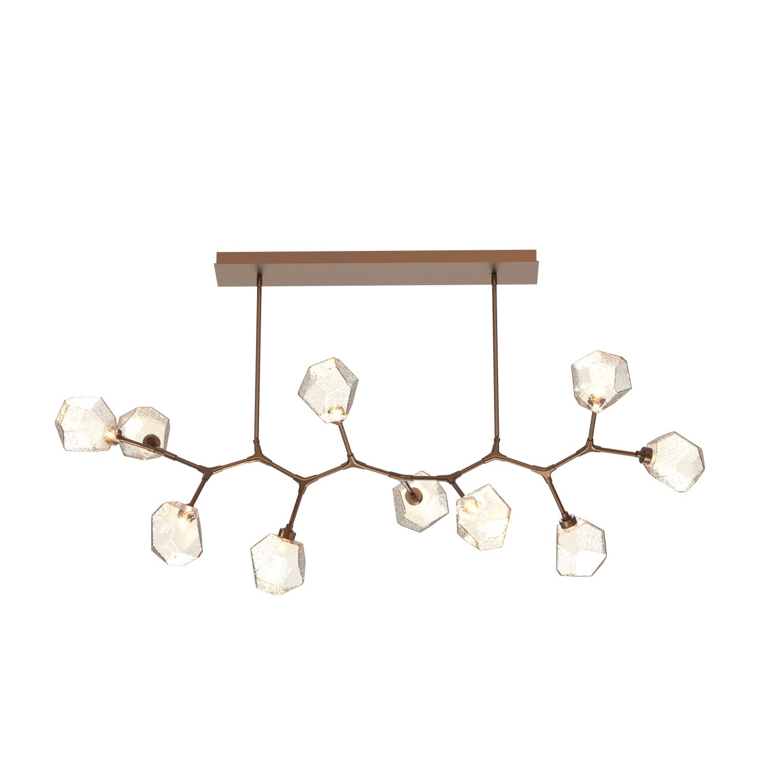 Hammerton Studio - PLB0039-BC-BB-A-001-L3 - LED Branch - Gem - Burnished Bronze