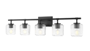Z-Lite - 7515-5V-MB - Five Light Vanity - Landon - Matte Black