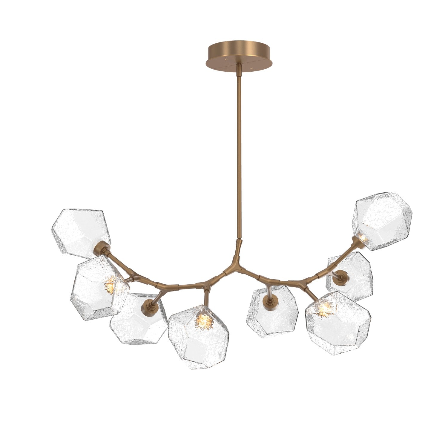 Hammerton Studio - PLB0039-BB-NB-C-001-L3 - LED Lantern - Gem - Novel Brass