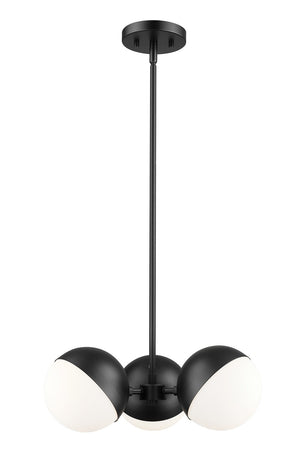 Z-Lite - 7517-3MB - Three Light Chandelier - Realm Sphere - Matte Black