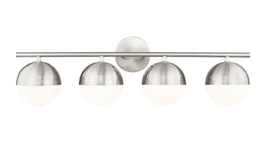 Z-Lite - 7517-4V-BN - Four Light Vanity - Realm Sphere - Brushed Nickel