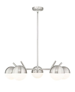 Z-Lite - 7517-5BN - Five Light Chandelier - Realm Sphere - Brushed Nickel
