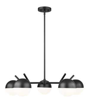 Z-Lite - 7517-5MB - Five Light Chandelier - Realm Sphere - Matte Black